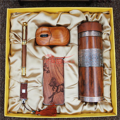 【首鋼工學院新產品高科技型黑檀木百茶圖保溫杯房地產開盤紀念禮品套裝批發定制logo】價格_廠家_圖片